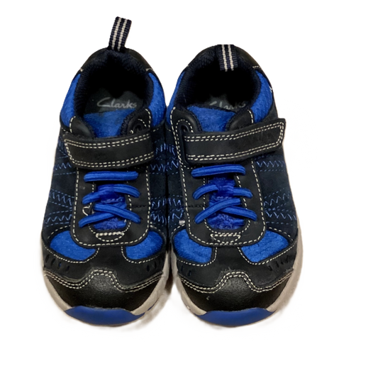 Size 8 Clarks Black and Royal Sneakers