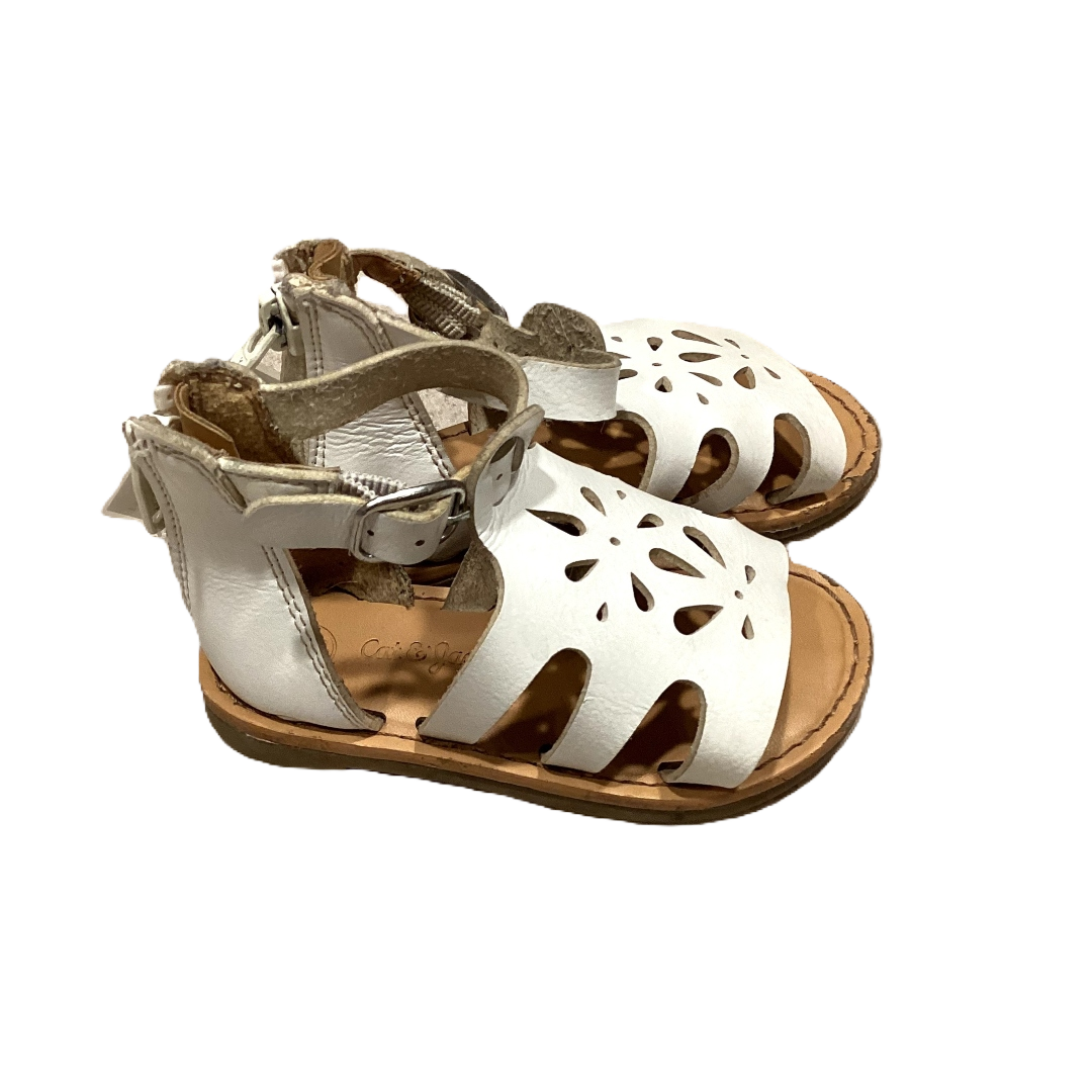 Size 5 Cat & Jack White Cut Out Sandals
