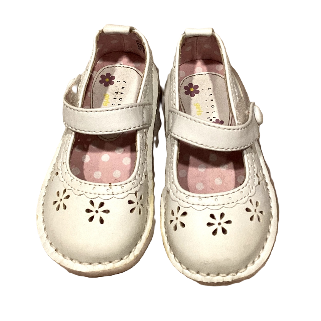 Size 5 Carol Little White Mary Janes with Cut Outs
