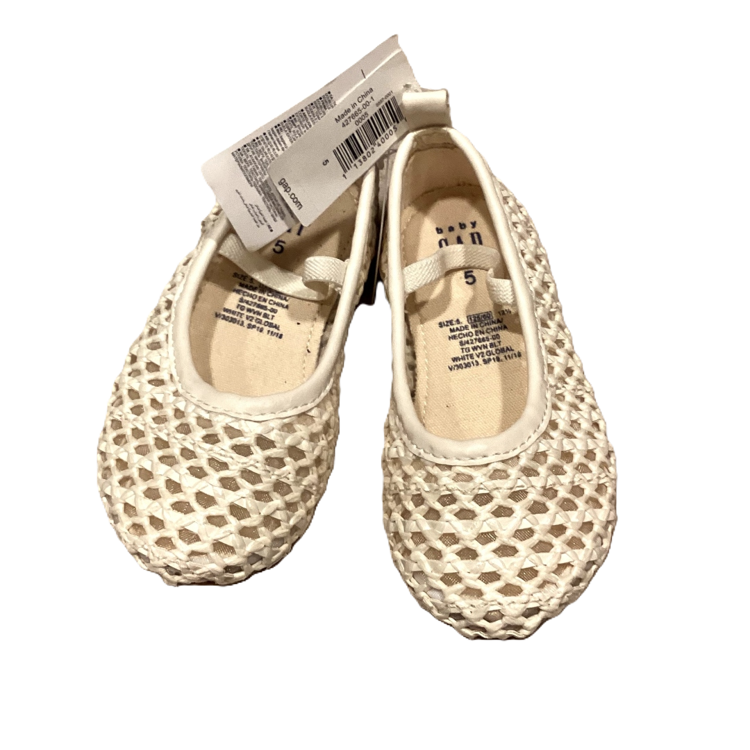 Size 5 Baby Gap NWT Ivory "Wicker" Ballet Flats