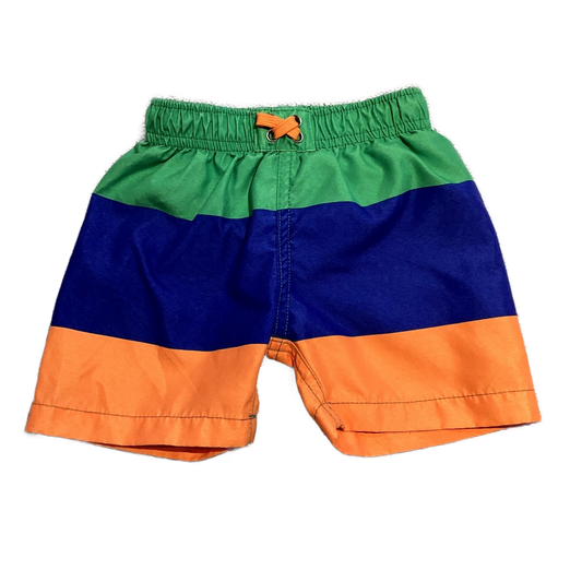 3-6 Boys Wetsuit Club Green, Orange and Blue Trunks