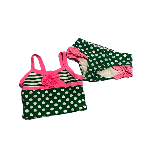 6-9 Girls Circo Kelly Green w/Polka Dots & Hot Pink Accents