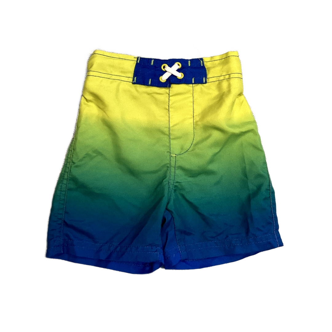 9-12 Boys Cherokee Green/Blue Ombre Trunks