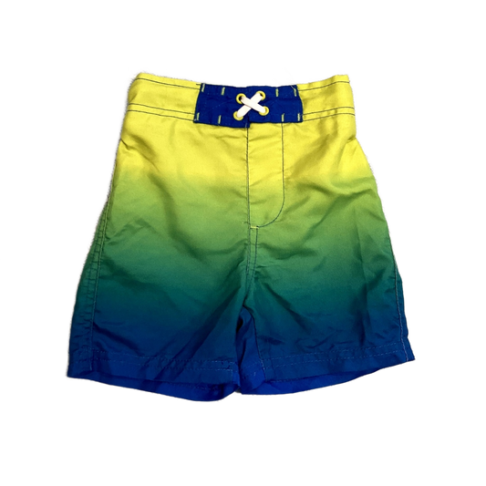 9-12 Boys Cherokee Green/Blue Ombre Trunks