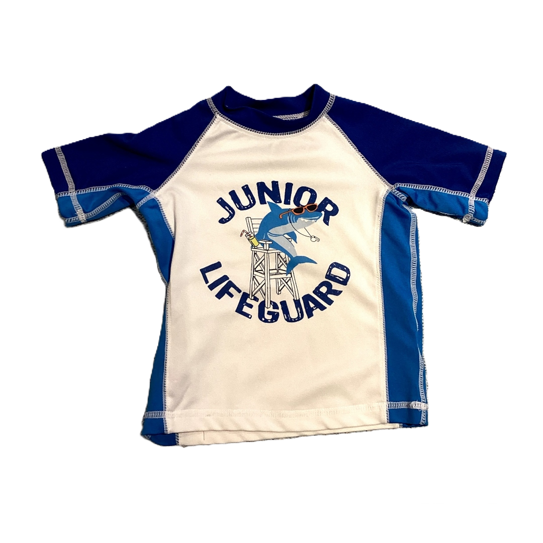 9-12 Boys Koala Baby Blue/White Junior Lifeguard Swim Shirt