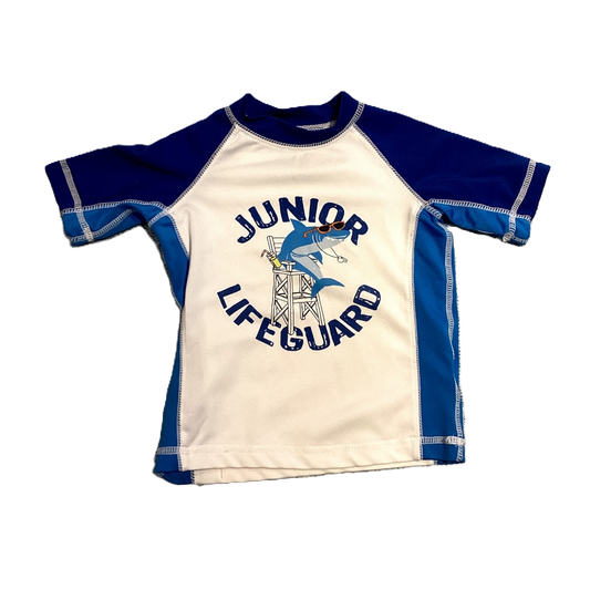 9-12 Boys Koala Baby Blue/White Junior Lifeguard Swim Shirt