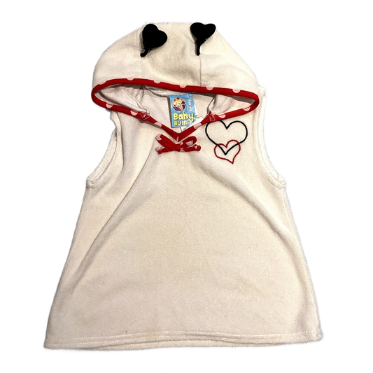 12-18 Girls Baby Buns White Terrycloth Cover Up