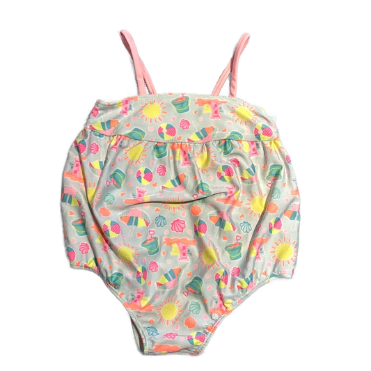 18-24 Girls Healthtex Mint One Piece w/Beach Pattern
