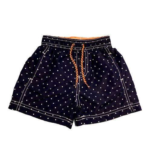 18-24 Boys Carter's Navy Blue Swim Trunks w/Polka Dots