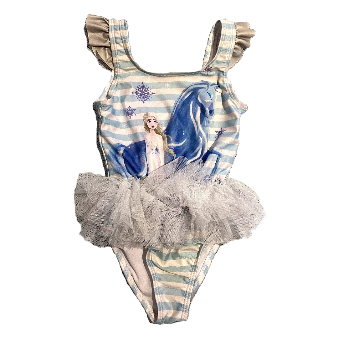 3T Girls Frozen Elsa One Piece Swimsuit