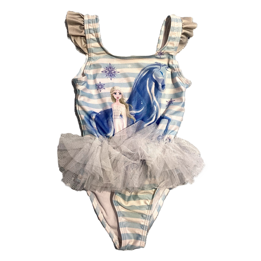 3T Girls Frozen Elsa One Piece Swimsuit