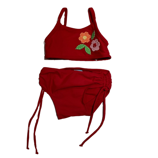 12-18 Girls Old Navy Red Bikini w/Flowers