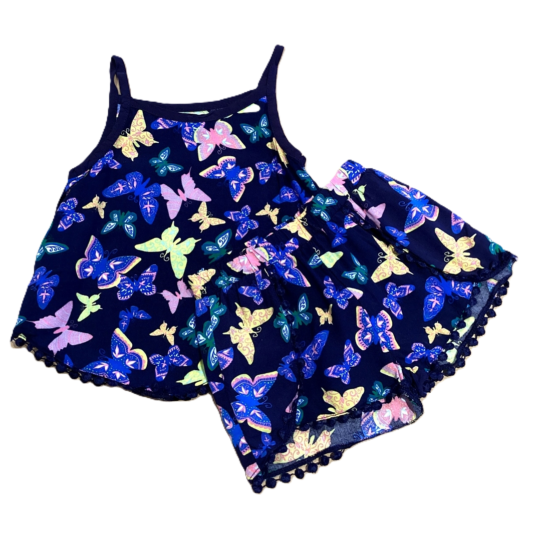 3T Girls Epic Threads Navy Two Piece Set w/Butterflies