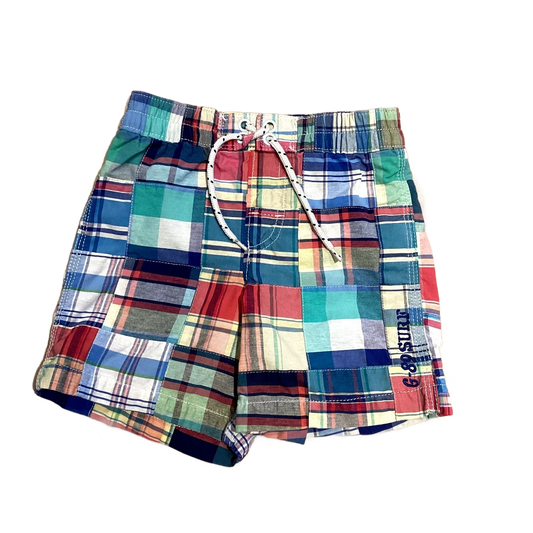 3T Boys Baby Gap Madras Swim Trunks