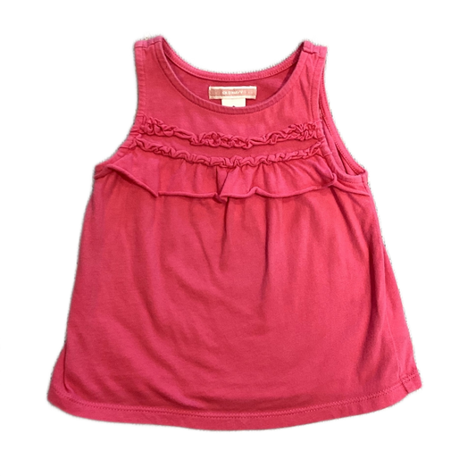 6-12 Girls Old Navy Pink Tank Top w/Ruffles
