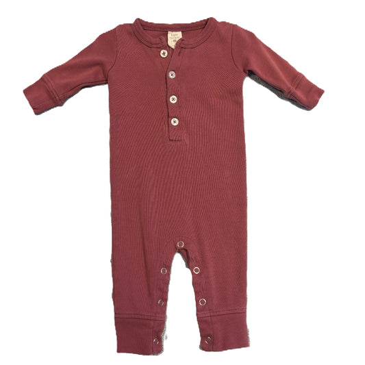 3-6 Girls Kate Quinn Terracotta Long-Sleeved Romper