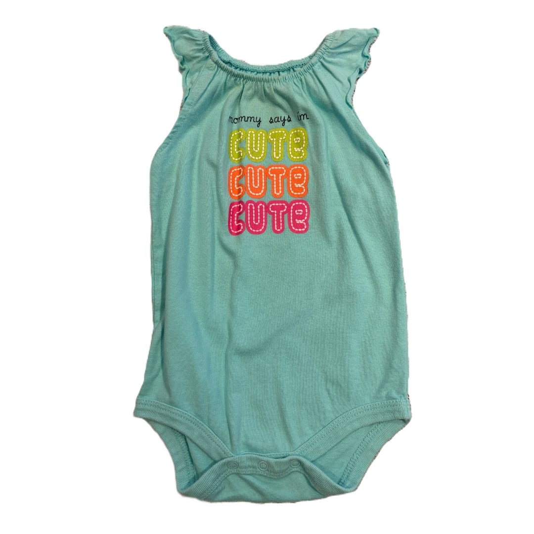 3-6 Girls Circo Mommy says I'm Cute Cute Cute Tank Top Onesie