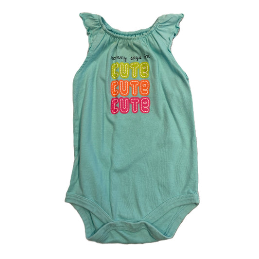 3-6 Girls Circo Mommy says I'm Cute Cute Cute Tank Top Onesie