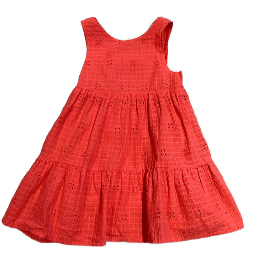 2T Girls Cat & Jack Coral Eyelet Sundress w/Peekaboo Back