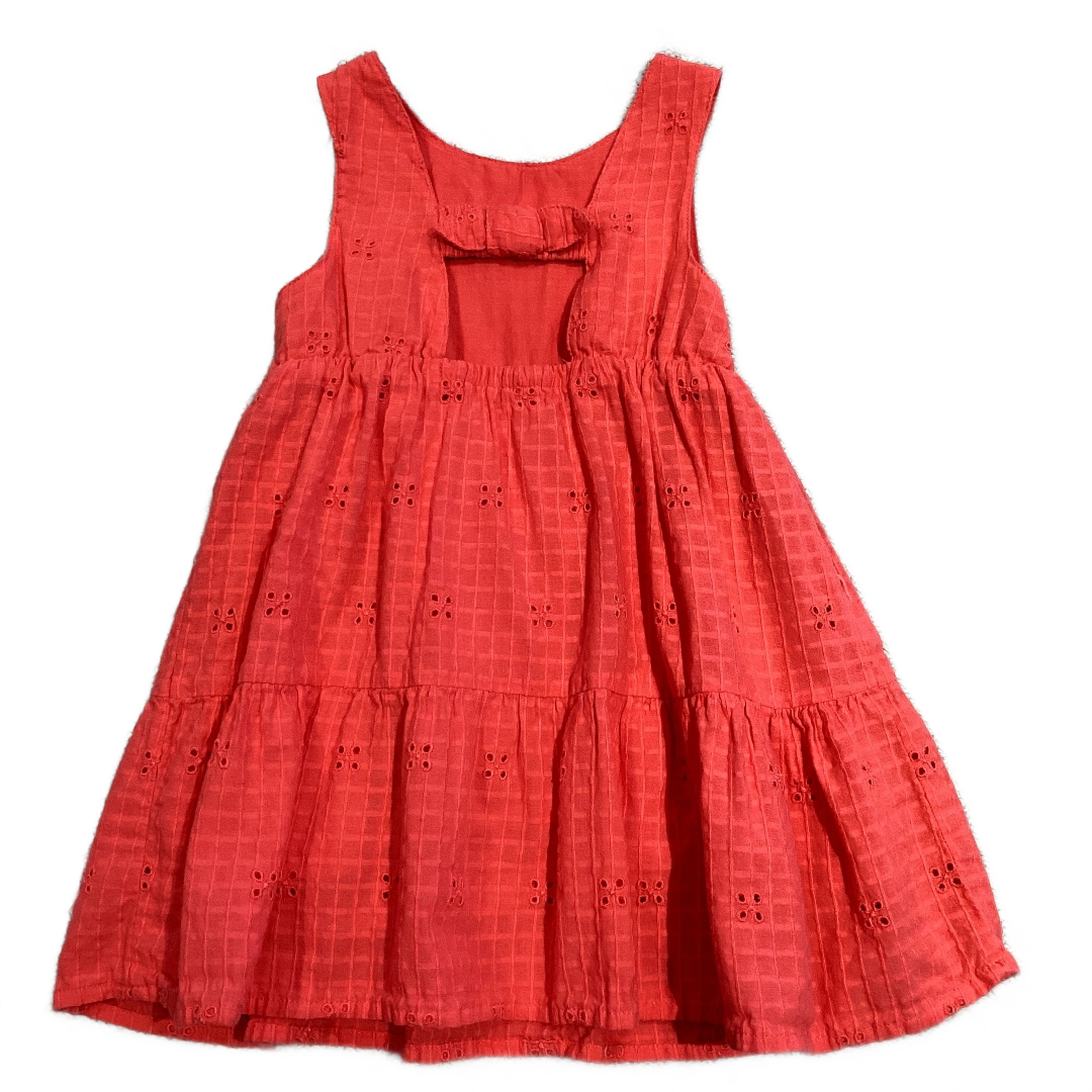 2T Girls Cat & Jack Coral Eyelet Sundress w/Peekaboo Back