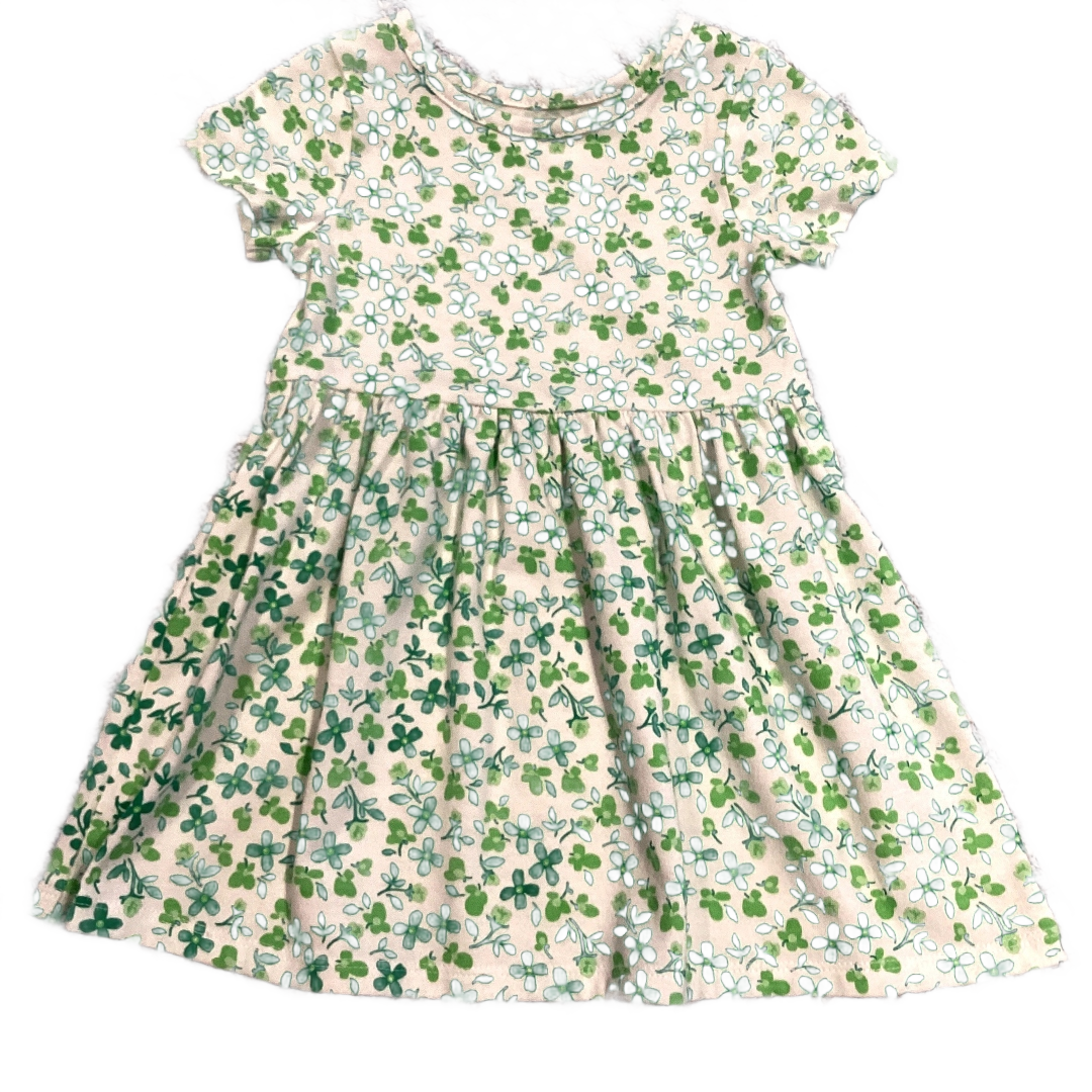 2T Girls Cat & Jack Green Floral Dress
