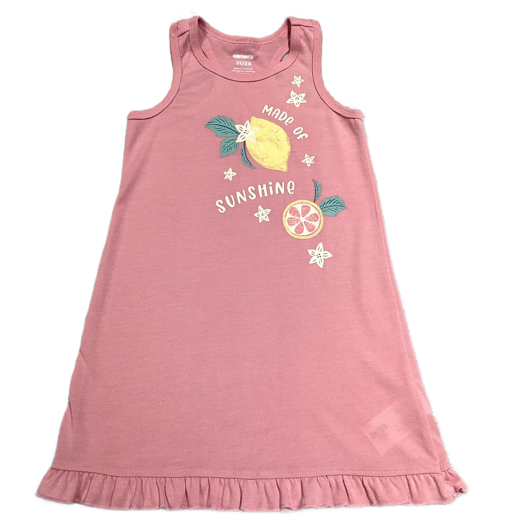 2T Girls Carter's Lilac Made Of Sunshine Nightgown