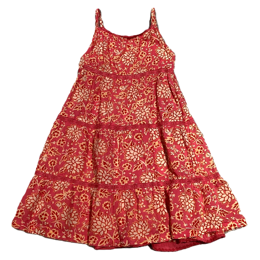 2T Girls Old Navy Dark Pink/Red Floral Maxi Dress