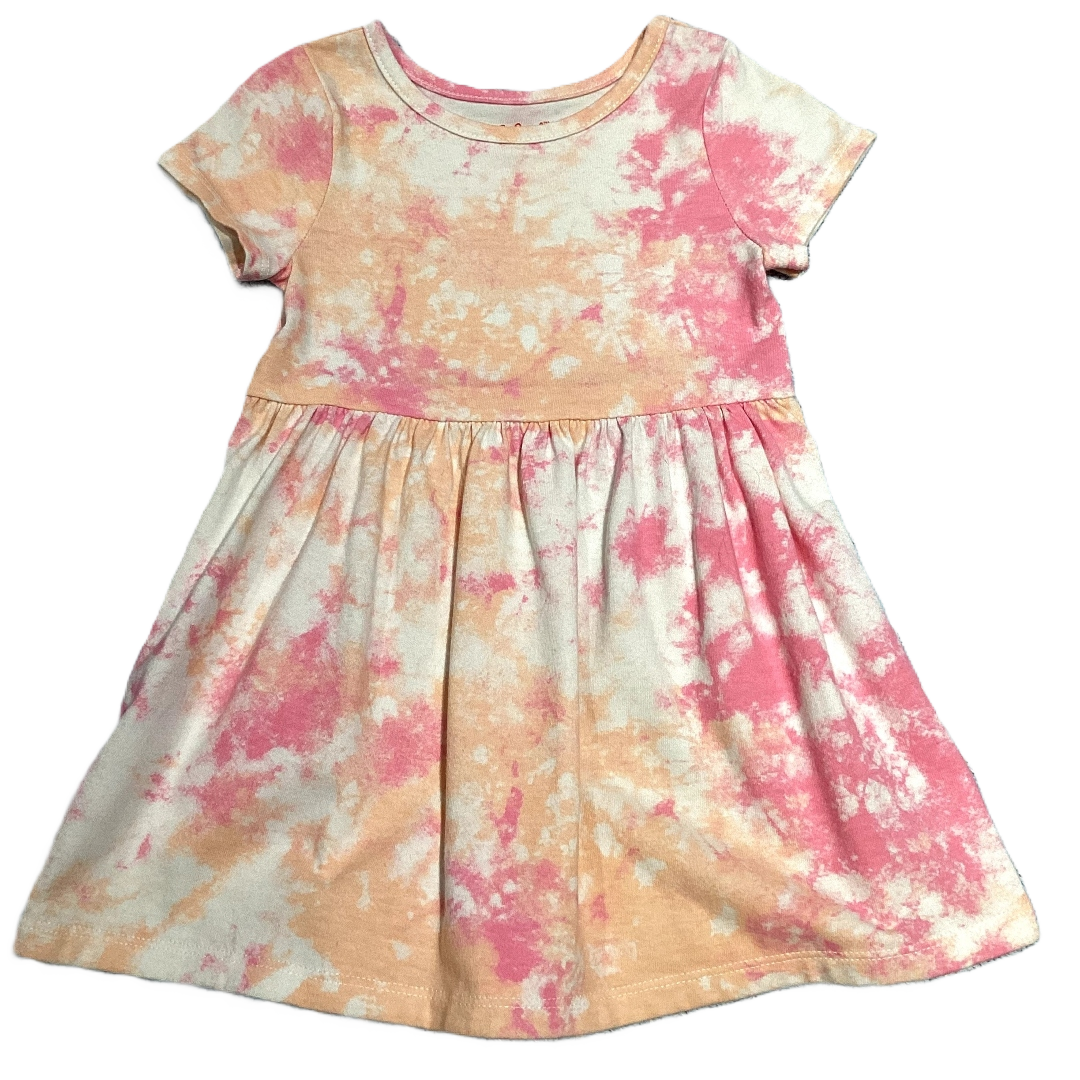 2T Girls Cat & Jack Orange/Pink Tie Dye Dress