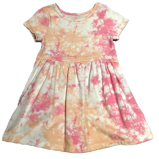 2T Girls Cat & Jack Orange/Pink Tie Dye Dress