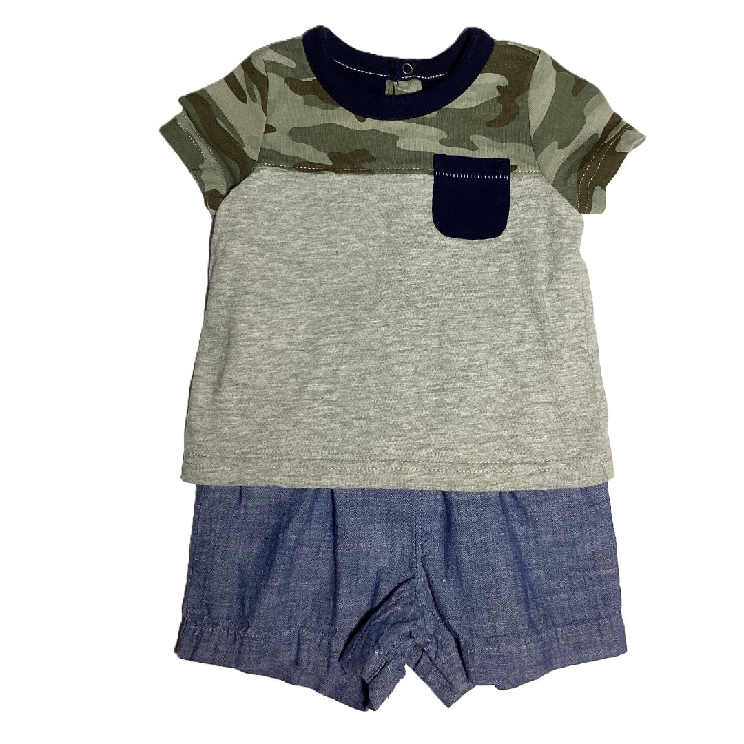 3-6  Boys Baby Gap One Piece Outfit w/Built in Shorts