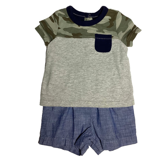 3-6  Boys Baby Gap One Piece Outfit w/Built in Shorts