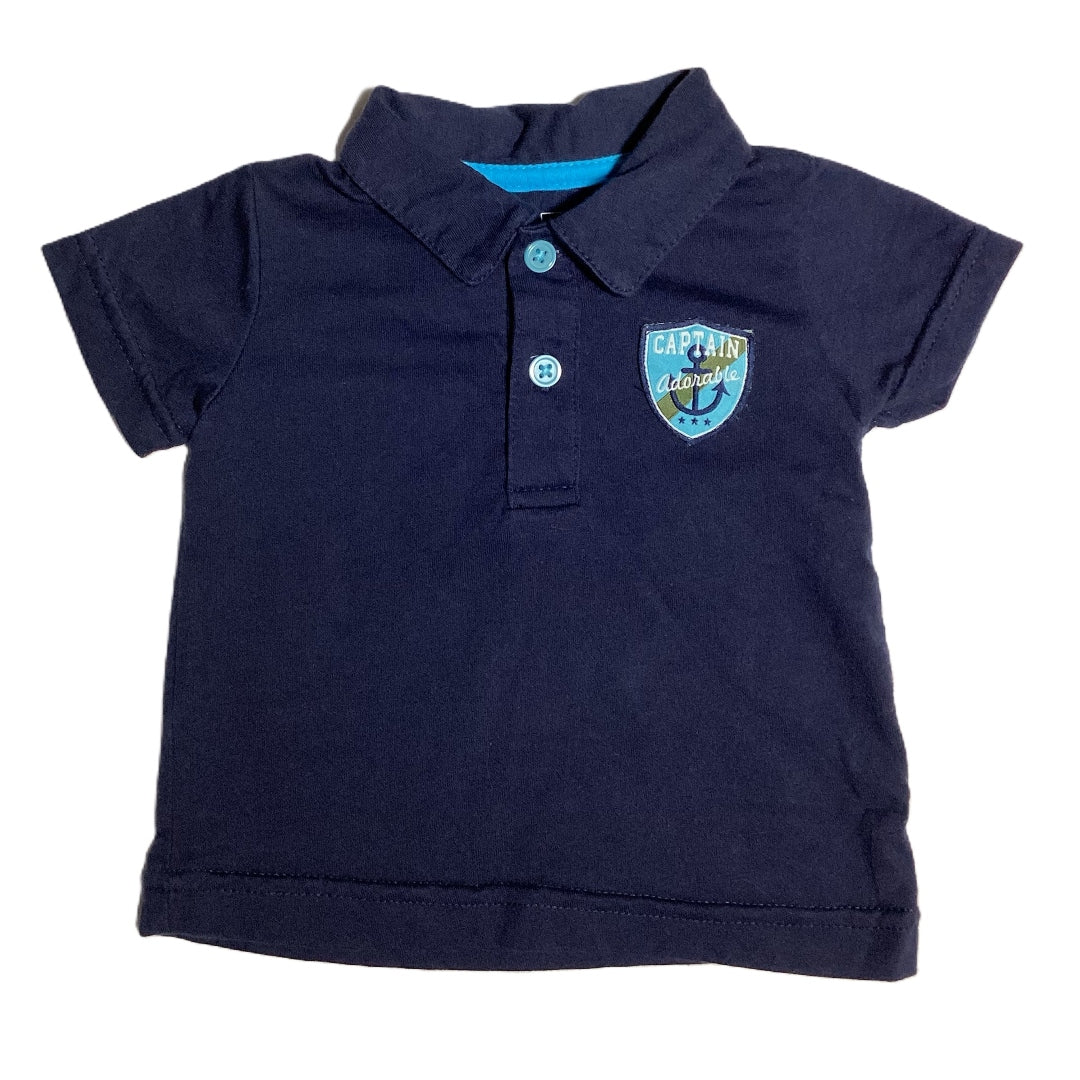 3-6  Boys Carter's Just One You Navy Polo Shirt