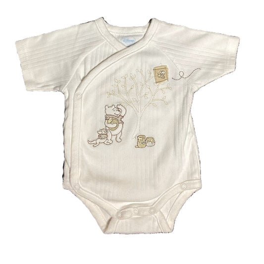 3-6  Boys Disney Baby Ivory Cross Body Onesie w/Pooh