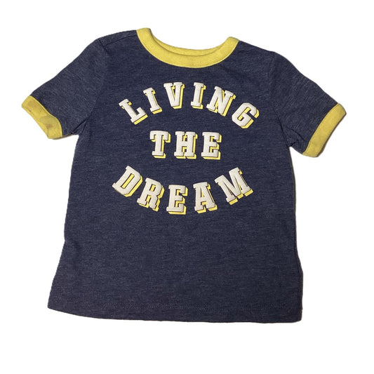 18-24 Boys Old Navy Blue/Yellow Living the Dream Tshirt