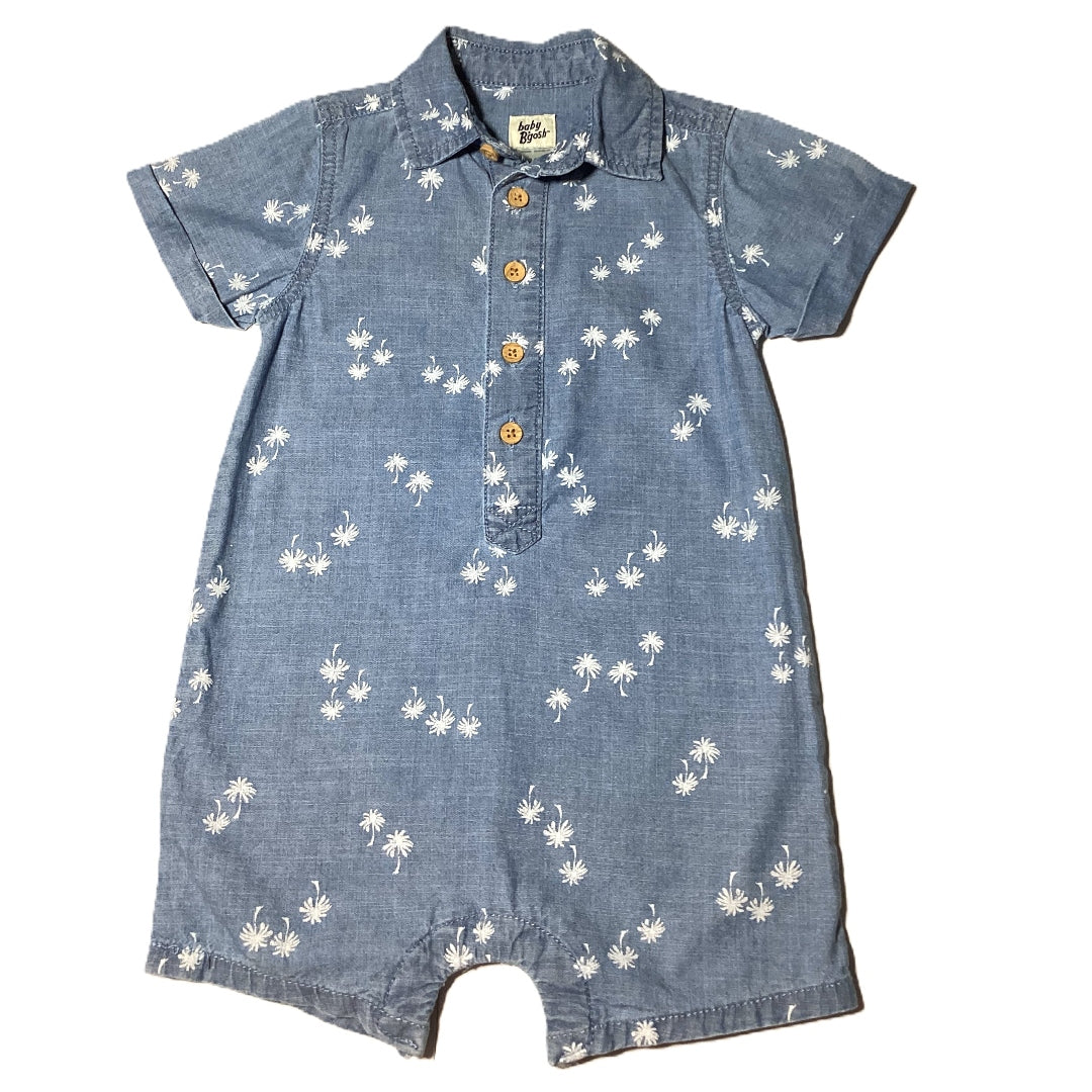 18-24 Boys Baby B'gosh Chambray Romper w/Palm Trees