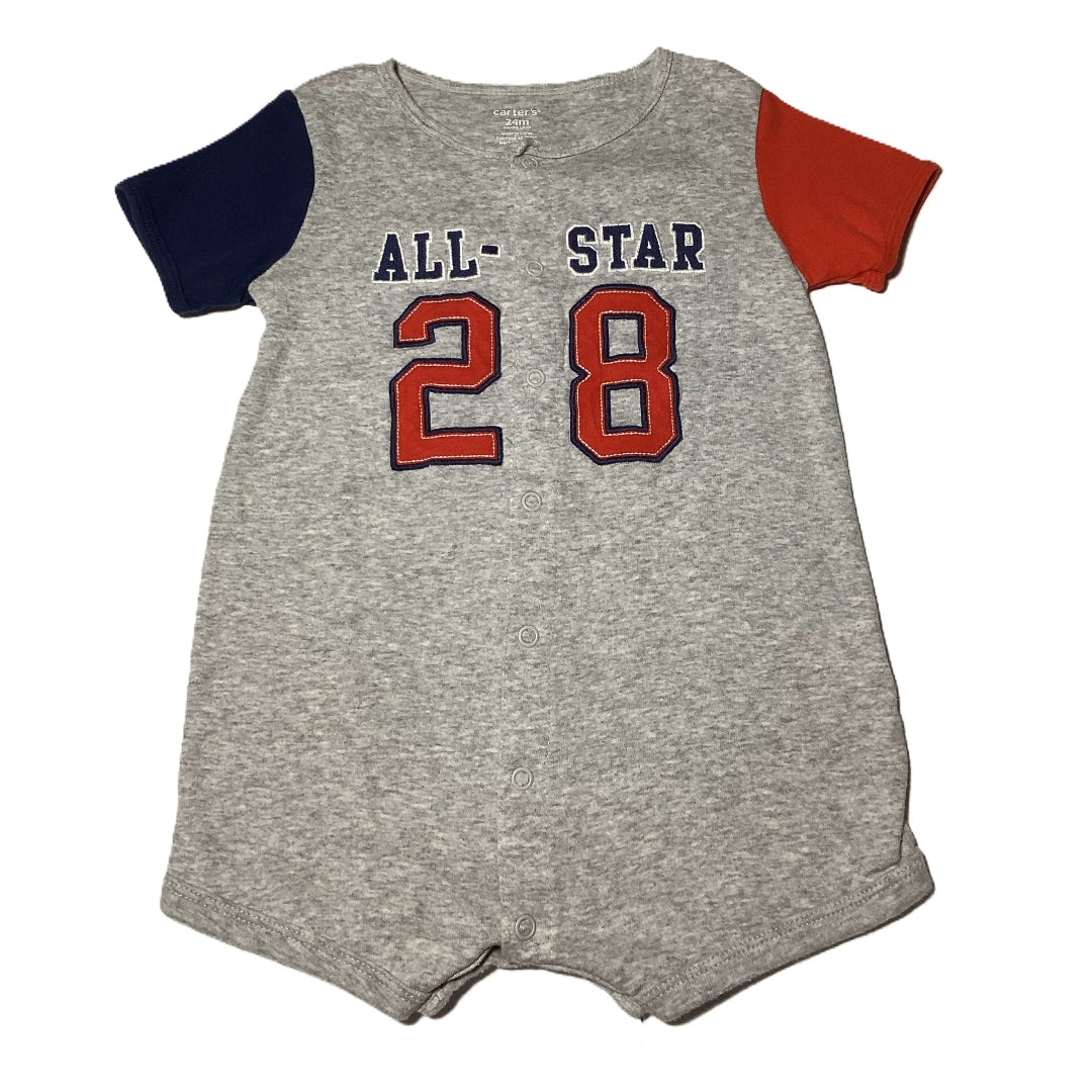 18-24 Boys Carter's Gray All Star Romper