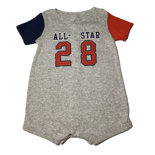 18-24 Boys Carter's Gray All Star Romper