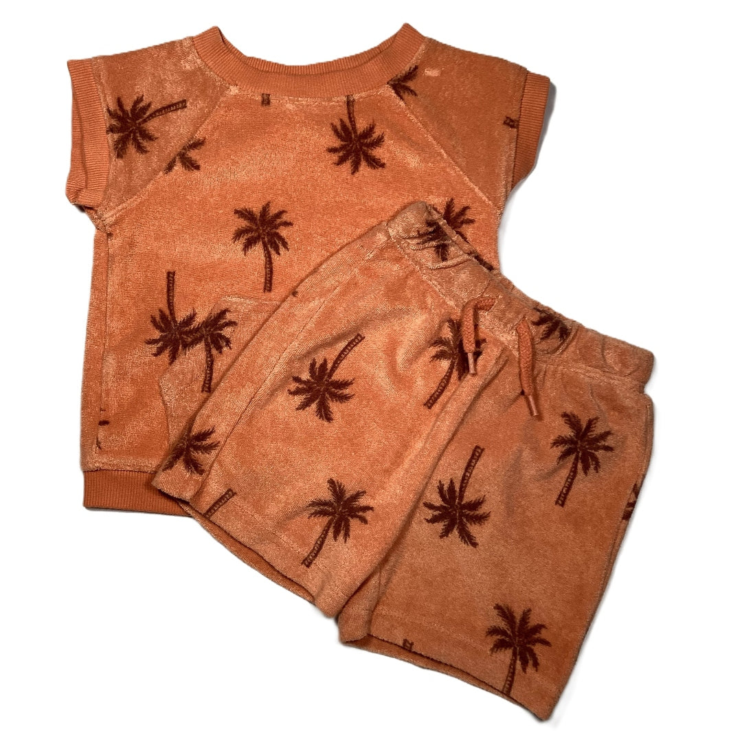12-18 Boys  Old Navy Melon Terry Cloth Set w/Palm Trees
