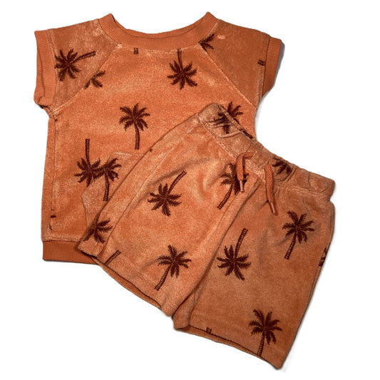 12-18 Boys  Old Navy Melon Terry Cloth Set w/Palm Trees