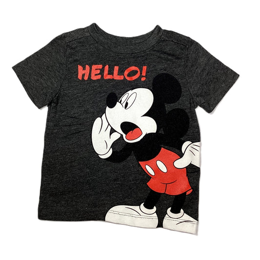 12-18 Boys  Old Navy Gray Tshirt w/Hello Mickey