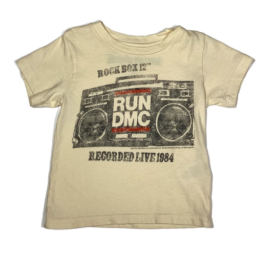 3-6 Boys Rowdy Sprout Beige Run DMC Tshirt