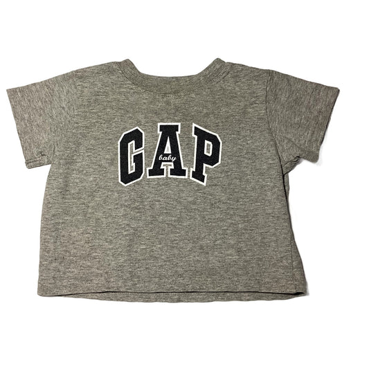 3-6 Boys Baby Gap Gray Logo Tshirt
