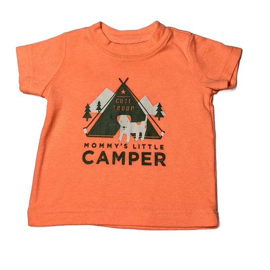 3-6 Boys Carter's Neon Orange Mommy's Little Camper Tshirt