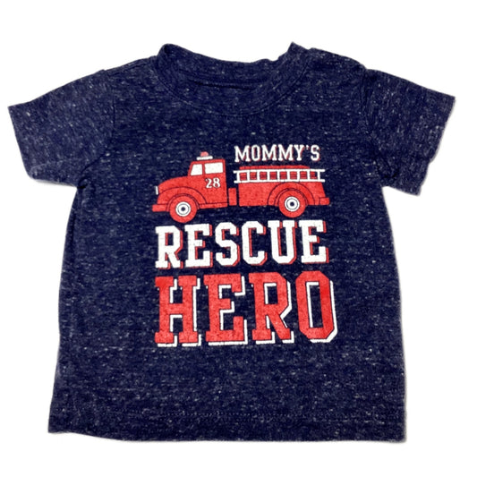 3-6 Boys Carter's Blue Mommy's Rescue Hero Tshirt
