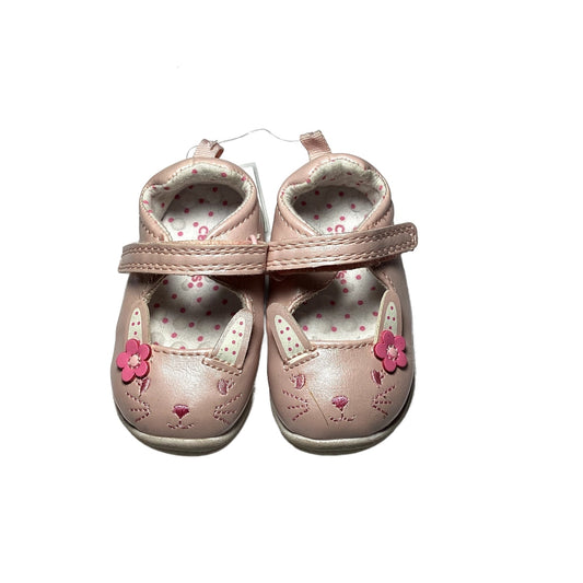 Size 2.5 Carter's Pink Leather Bunny Sneakers