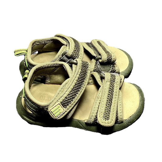 Size 5 Old Navy Olive Mesh Velcro Sandals