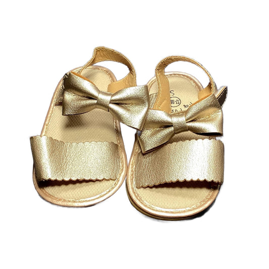 Size 3 My First Shoes Gold Sandals