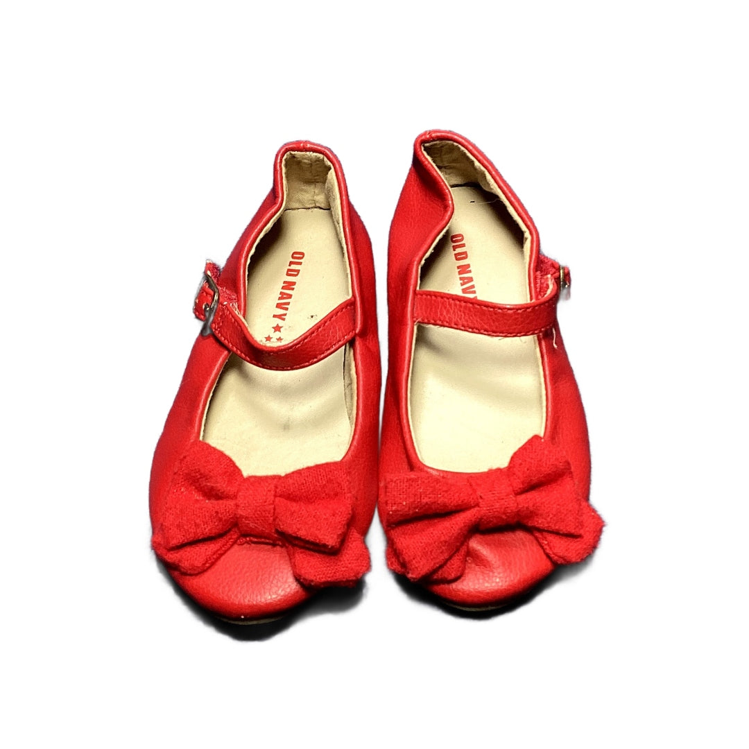 Size 7 Old Navy Red Ballet Flats w/Bows