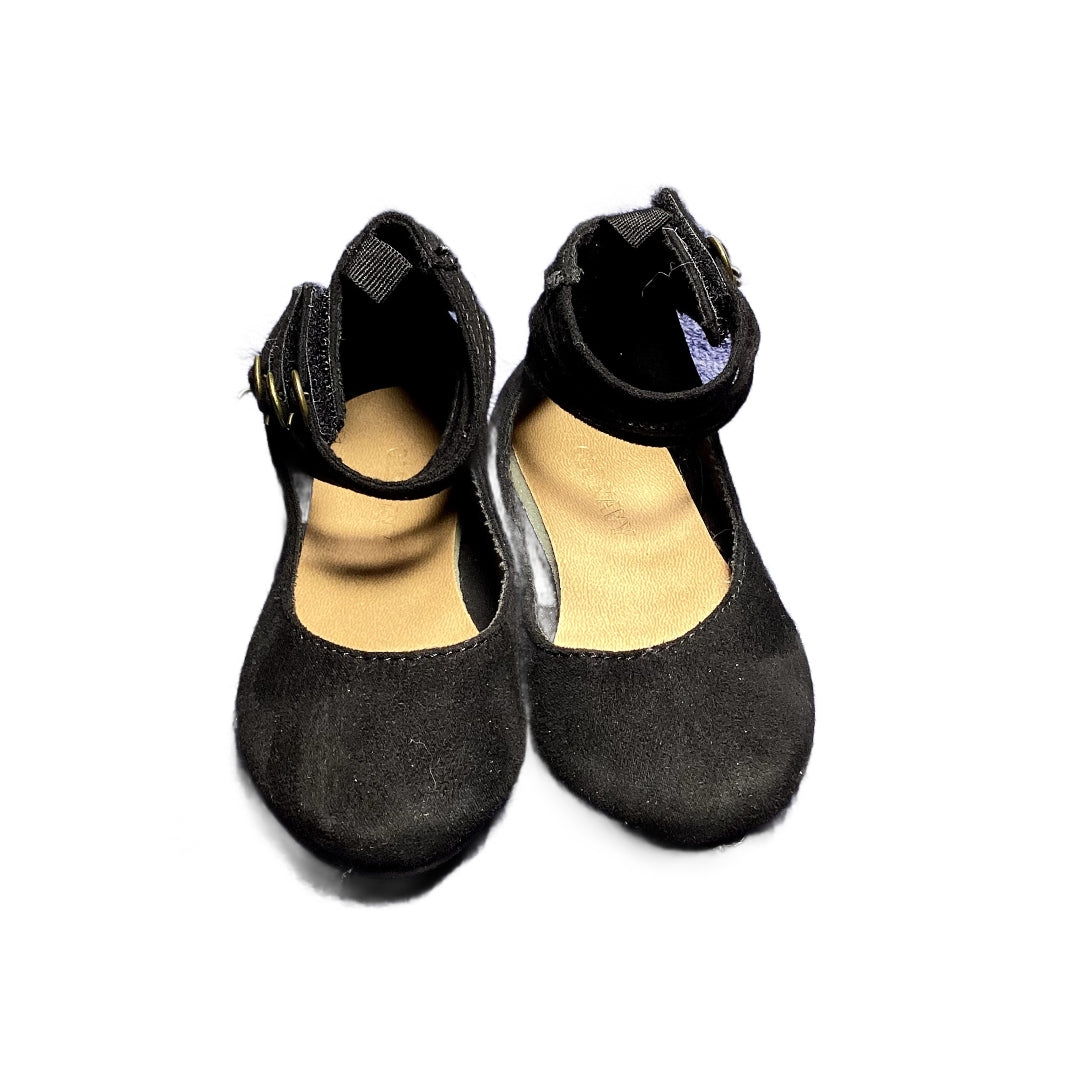 Size 6 Old Navy Black Suede Triple Strap Sandals