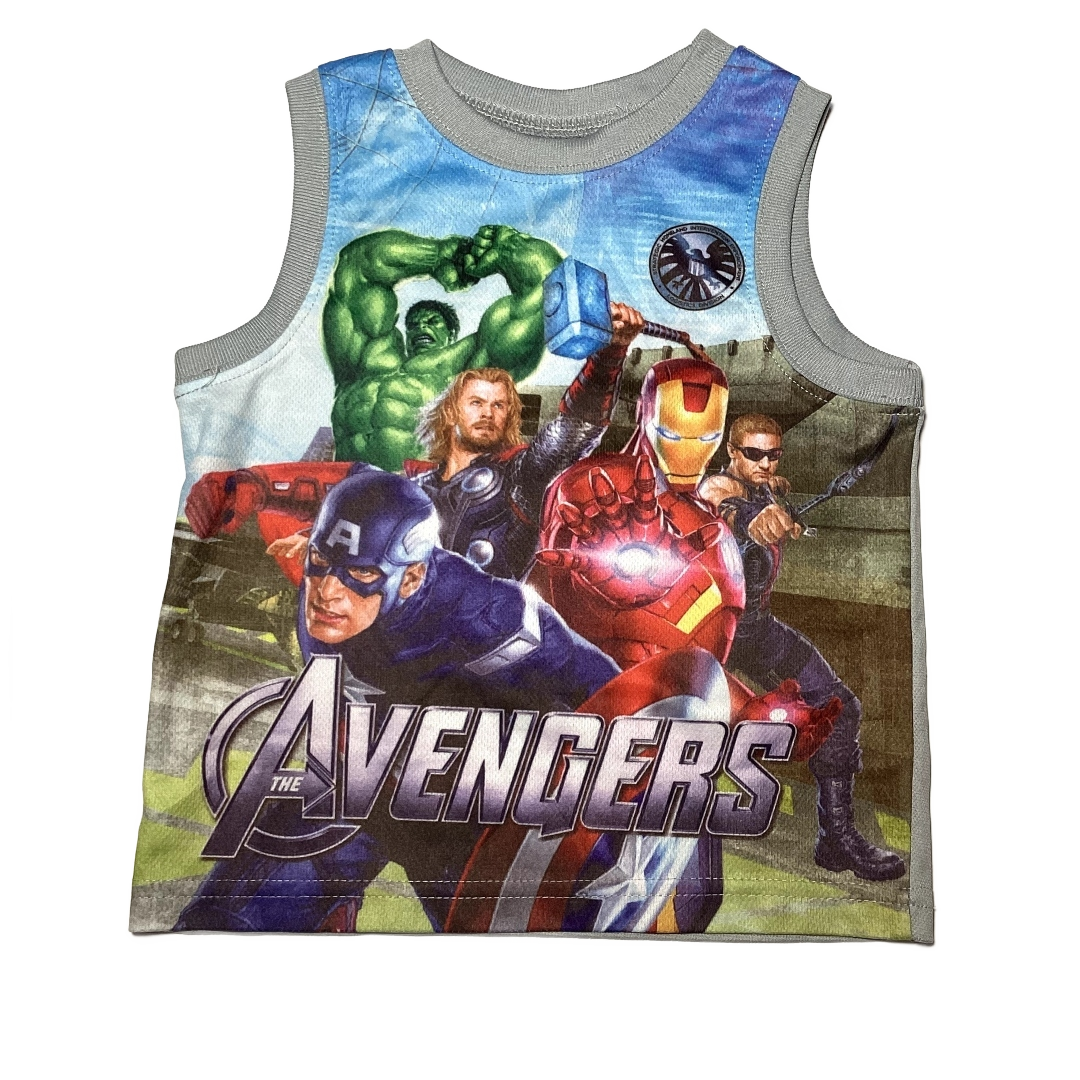 2T Boys Marvel Gray Avengers Tank Top